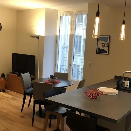 شقة Appartement T2 40 M2 Residence L'Europe Beatrice Centre-Ville 1 Chambre Parking إيكس ليه با